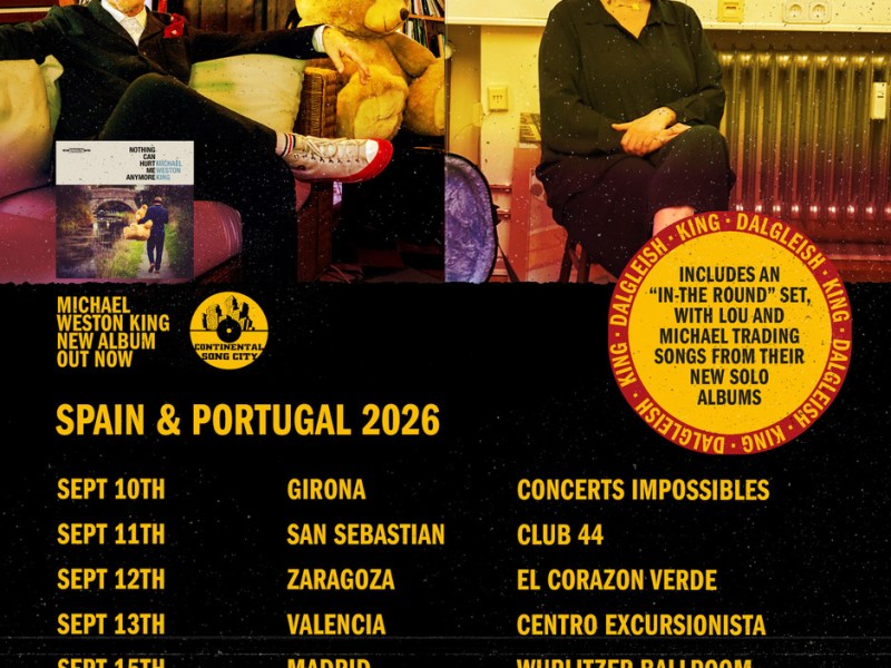 SÁBADO 12 DE SEPTIEMBRE. MICHAEL WESTON KING & LOU&nbsp;DALGLEISH.